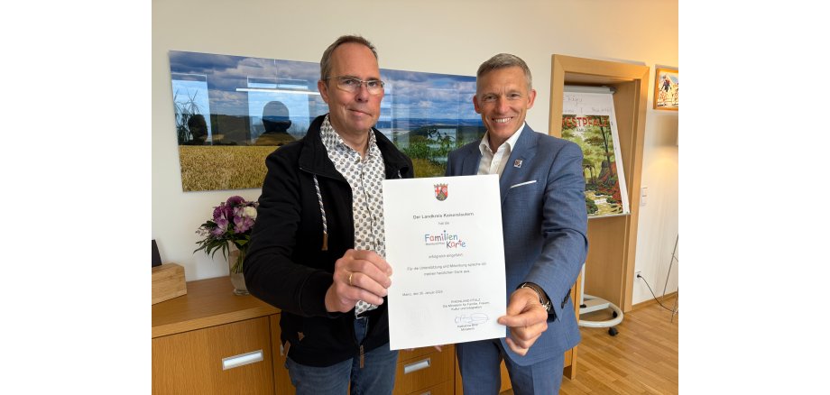 Urkunde Familenkarte