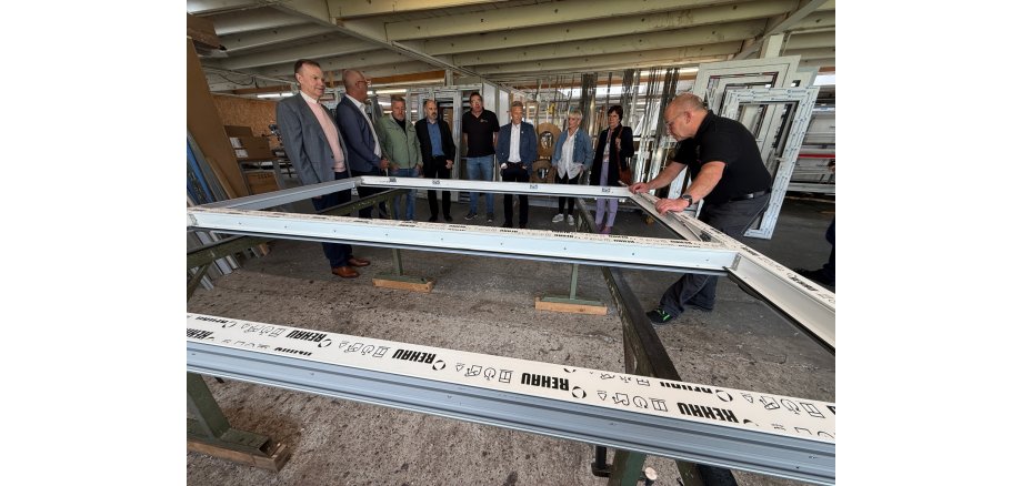 Unternehmensbesuch Landrat und WFK bei Hefesta