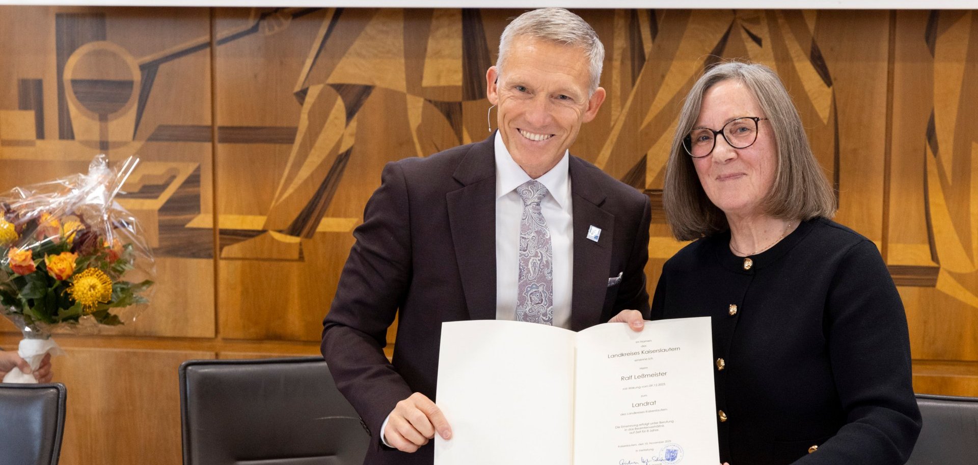 Wiederernennung Landrat Ralf Leßmeister