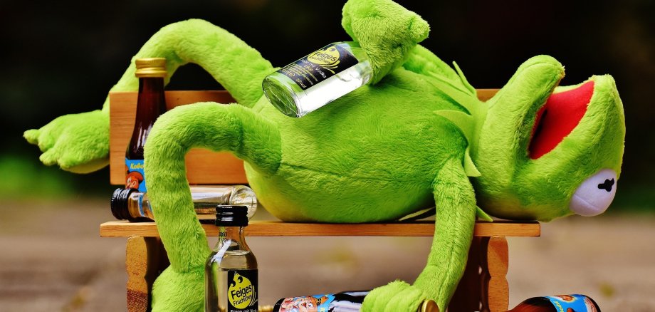 Kermit und Alkohol